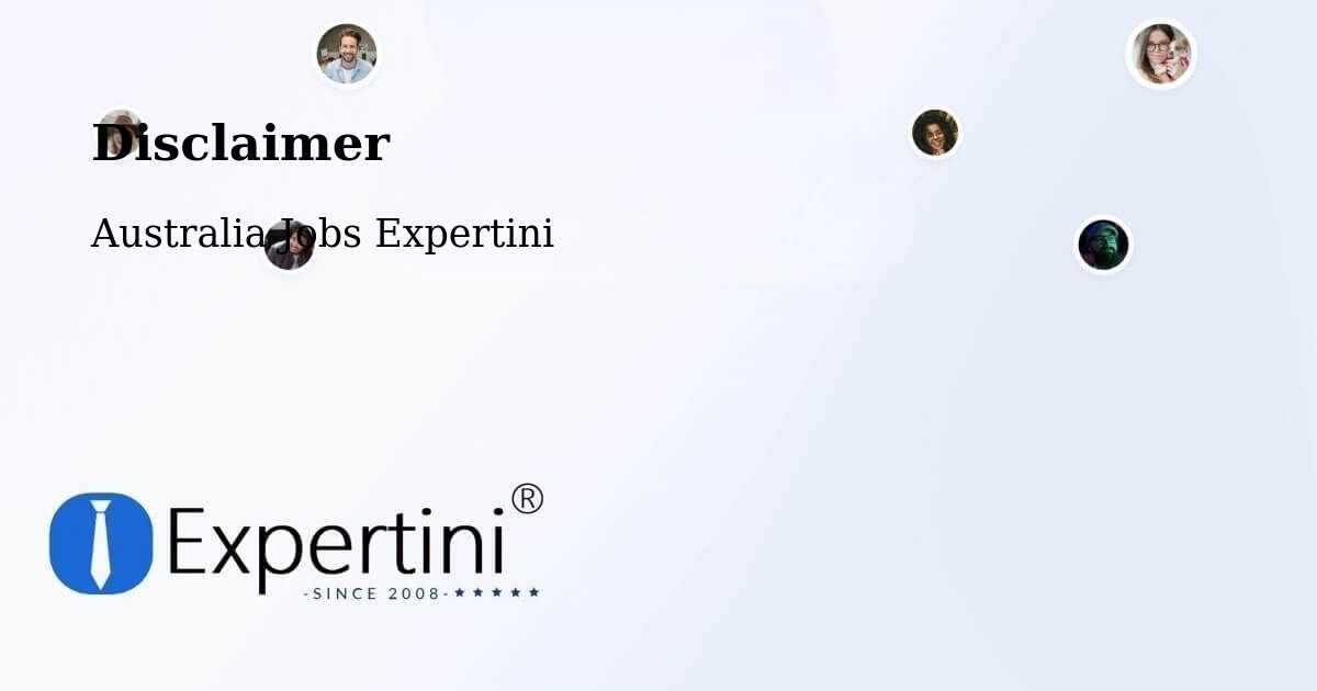 Disclaimer – Bindoon - Australia Jobs Expertini